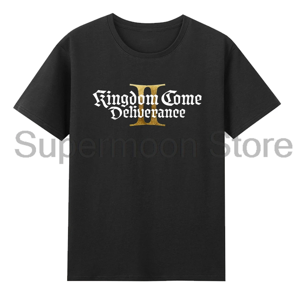 المملكة تعال Deliveryance II لعبة شعار تي شيرت Crewneck قصيرة الأكمام القطن المحملة الرجال النساء الشارع الشهير Harajuku القمم