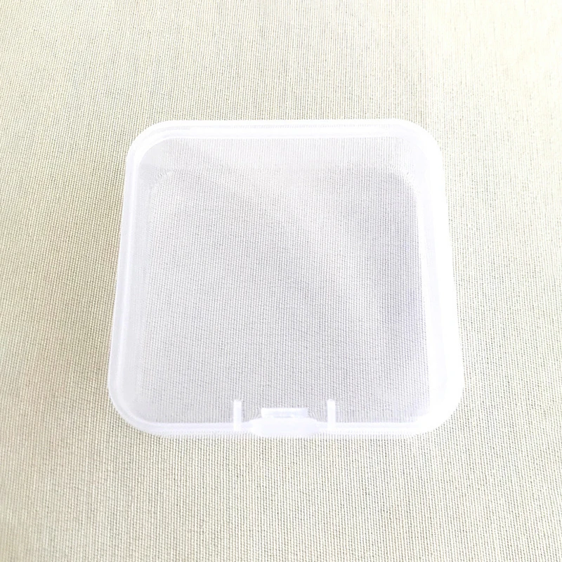 7.5cm Square Transparent PP Plastic Jewelry Storage Box With Lid Clear Empty Parts Accessories Face Mask Box Pencil Boxes