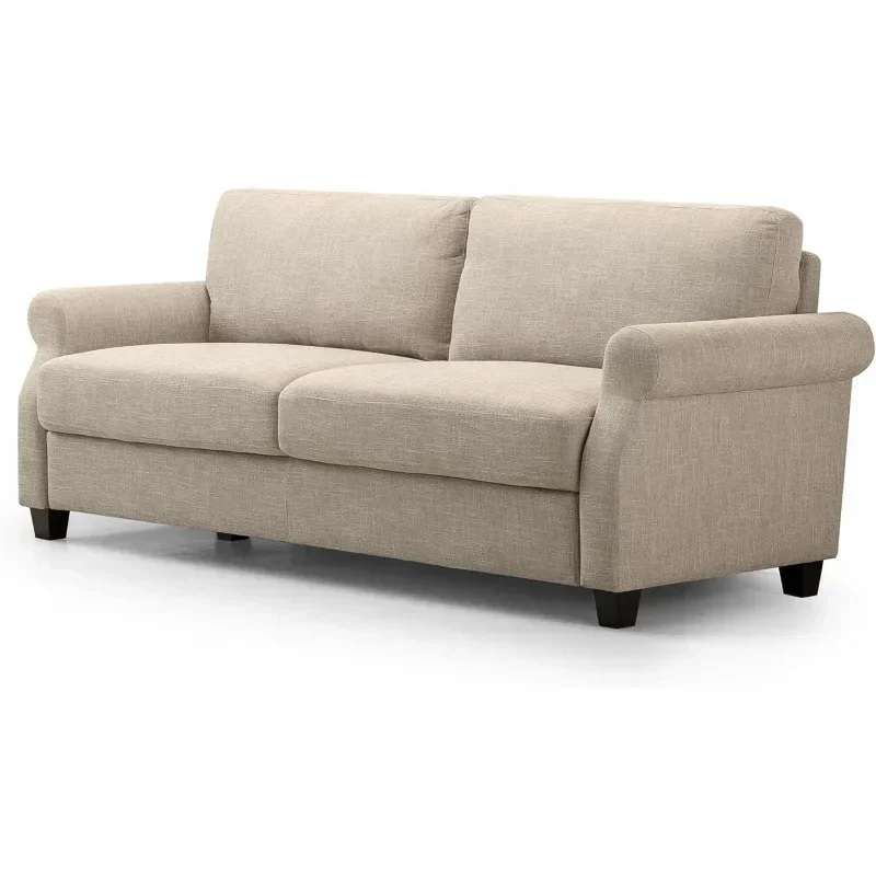 Sofa Couch, Easy, Tool-Free Assembly, Beige