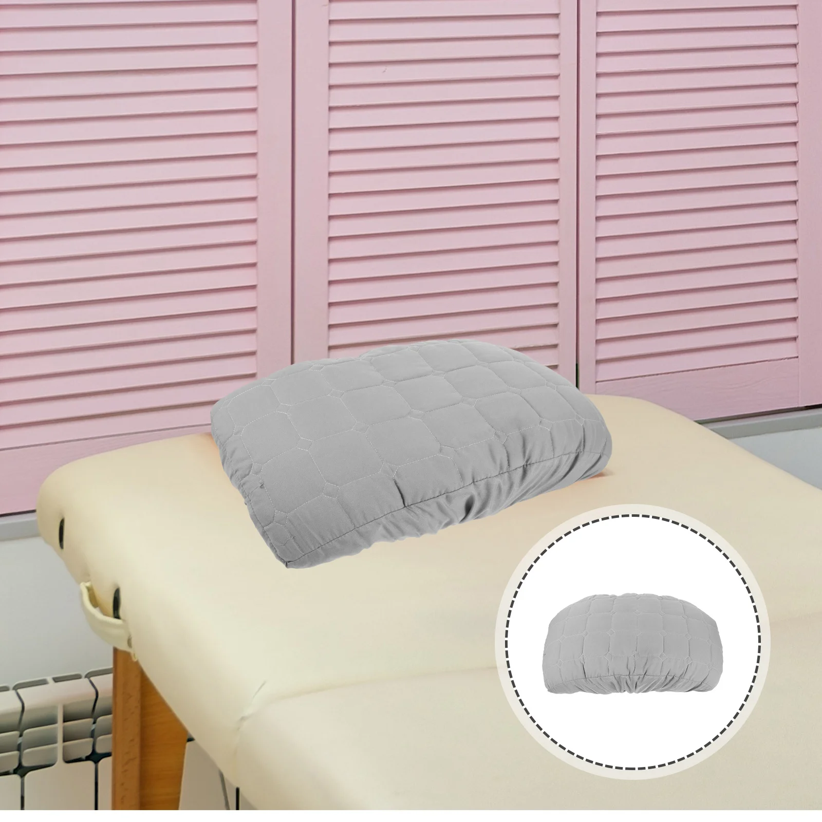 

Pillow Case Cotton Pillowcases Soft Skin Friendly Durable Easy Clean Grid Design Home Salon Spa Decor Pillow Cover