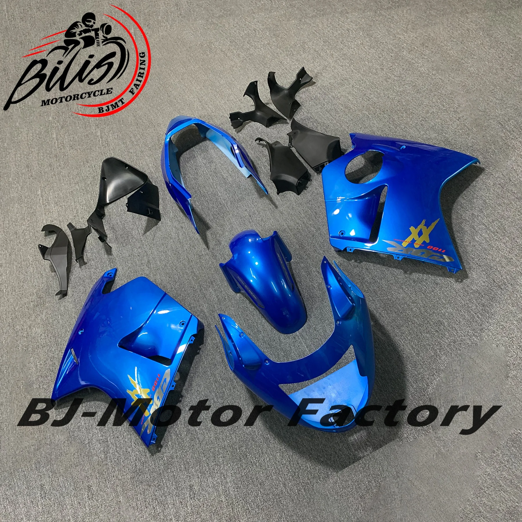 دراجة نارية كاملة الهدايا المجمعة لهوندا CBR1100XX 1996-2006 2007 ABS غطاء حقن هيكل السيارة القلنسوة الأسود