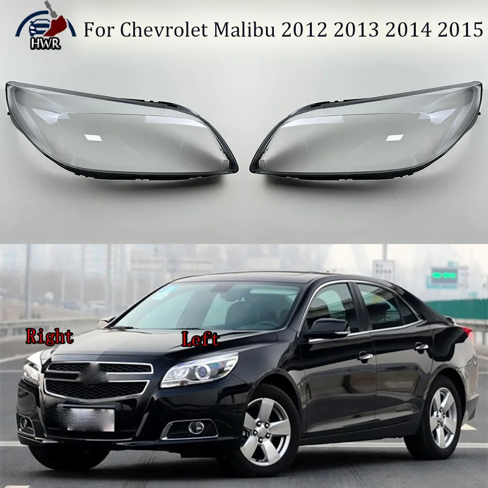 

For Chevrolet Malibu 2012 2013 2014 2015 Car Accessories Headlamp Shell Headlight Lens Cover Transparent Lampshade Plexiglass