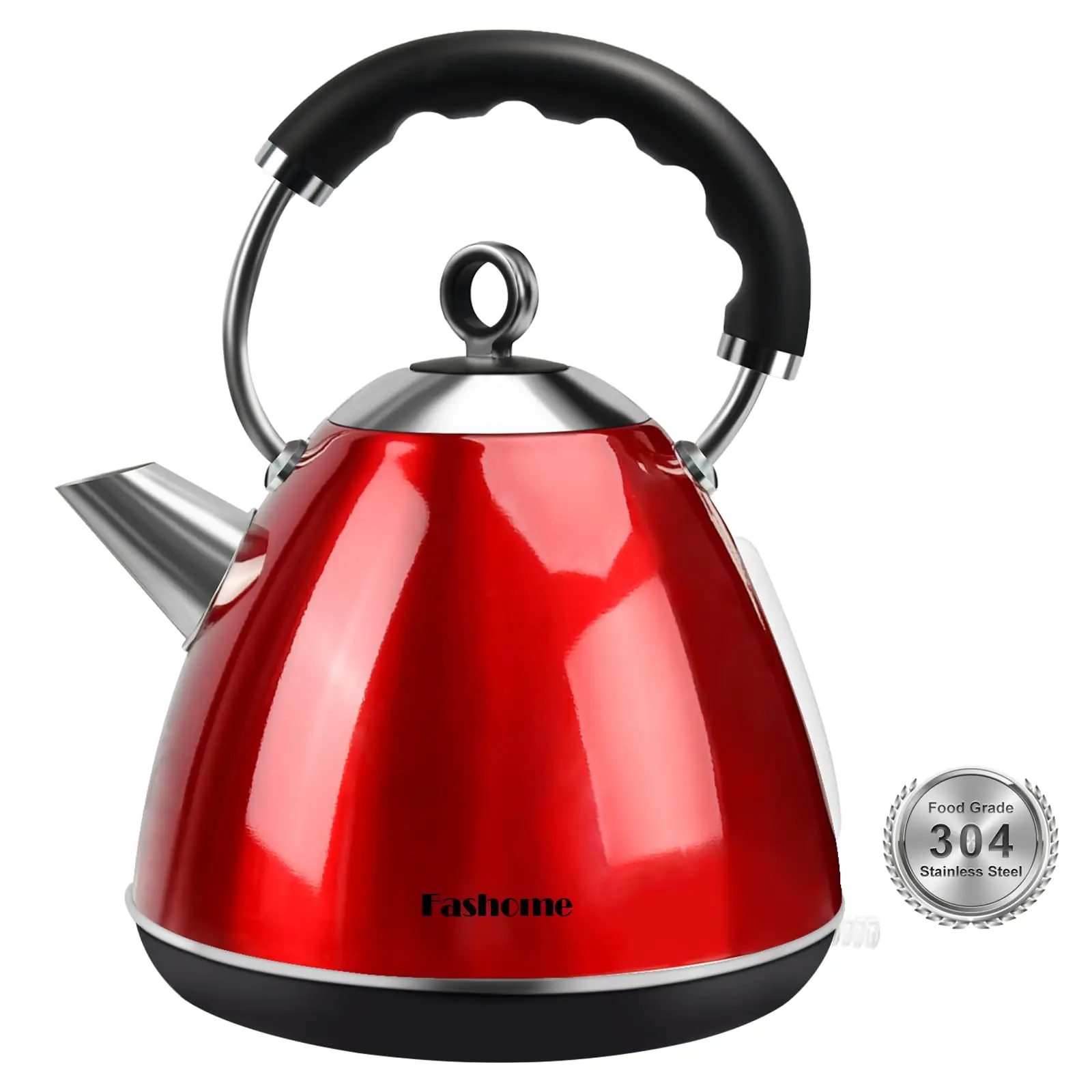 

Quick Boil Electric Kettle With Automatic Power Outage 1.7L 120V Safety Stainless Steel Hot Water Boiling Pot Kitchen Appliances