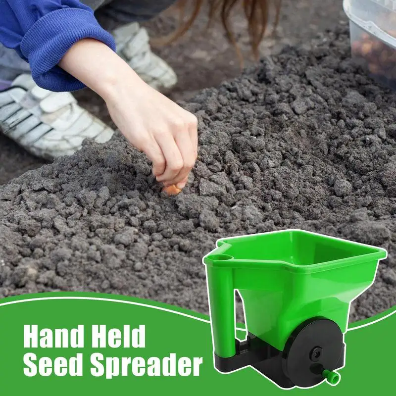 Gardening Seed Spreader Manual Seeder 3L Capacity For Sowing Fertilizing Melting Snow Fertilizer Applicator For Garden Lawn