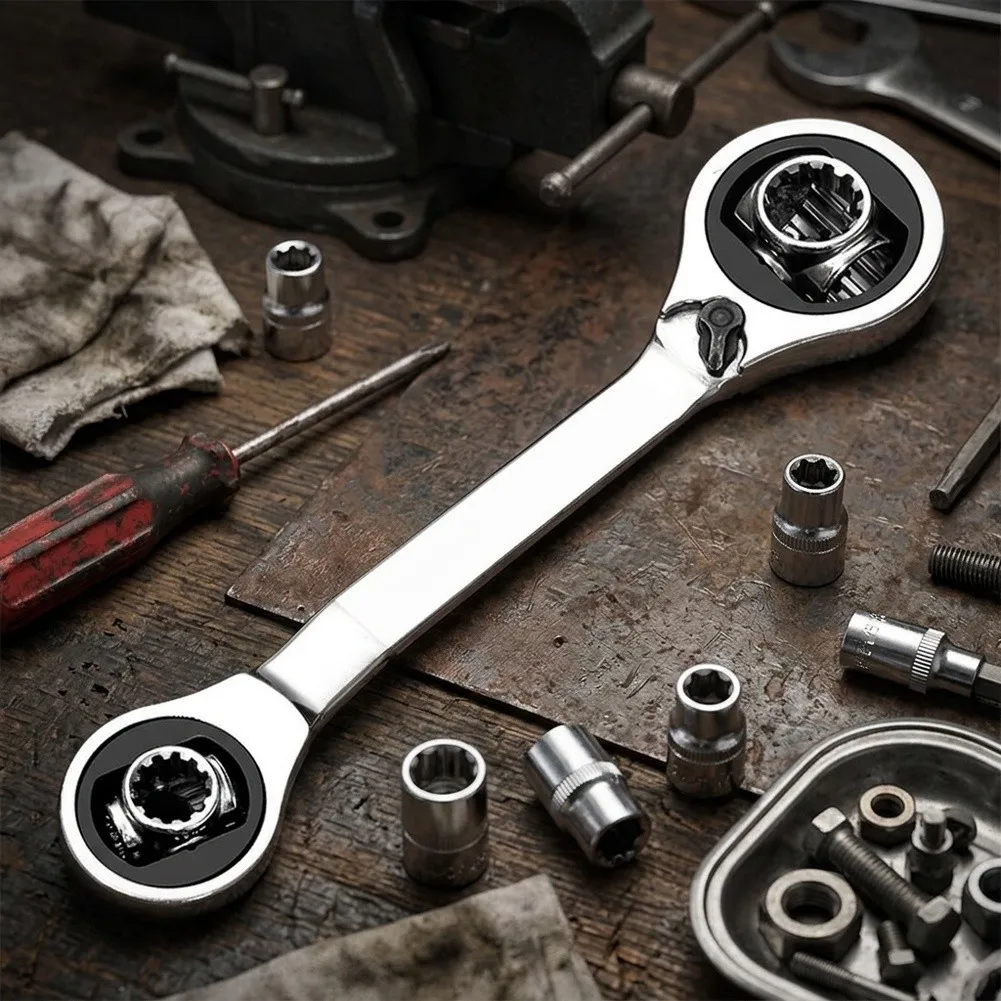 52 in 1 Socket Wrench Kit Chrome Vanadium Steel Rust Resistant 8 19MM for Automotive DIY and Industrial Applications