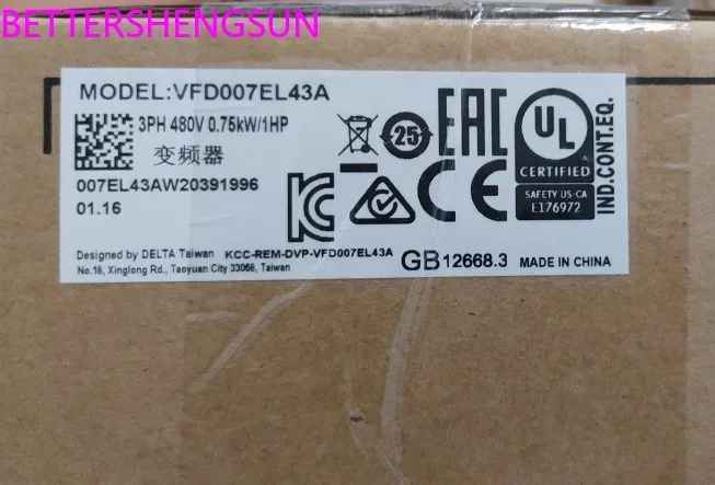 

VFD007EL43A VFD015EL43A новый оригинальный инвертор серии EL
