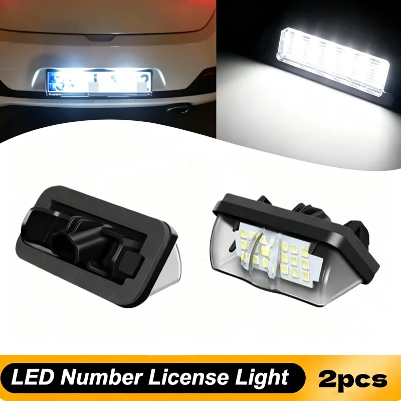 

2pcs 6000K White for Toyota Rav4 Prius ZVW 35 50 51 53 Auto Verfire Alphard Verfire Parts Led Tail Number License Plate Light