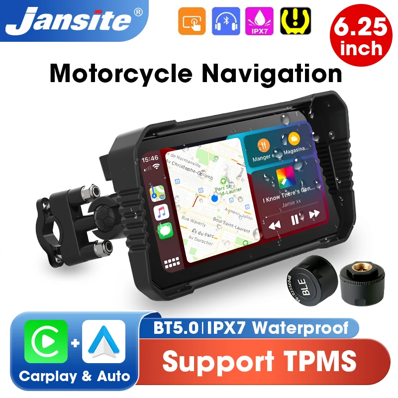 Pantalla Carplay para motocicleta de 625