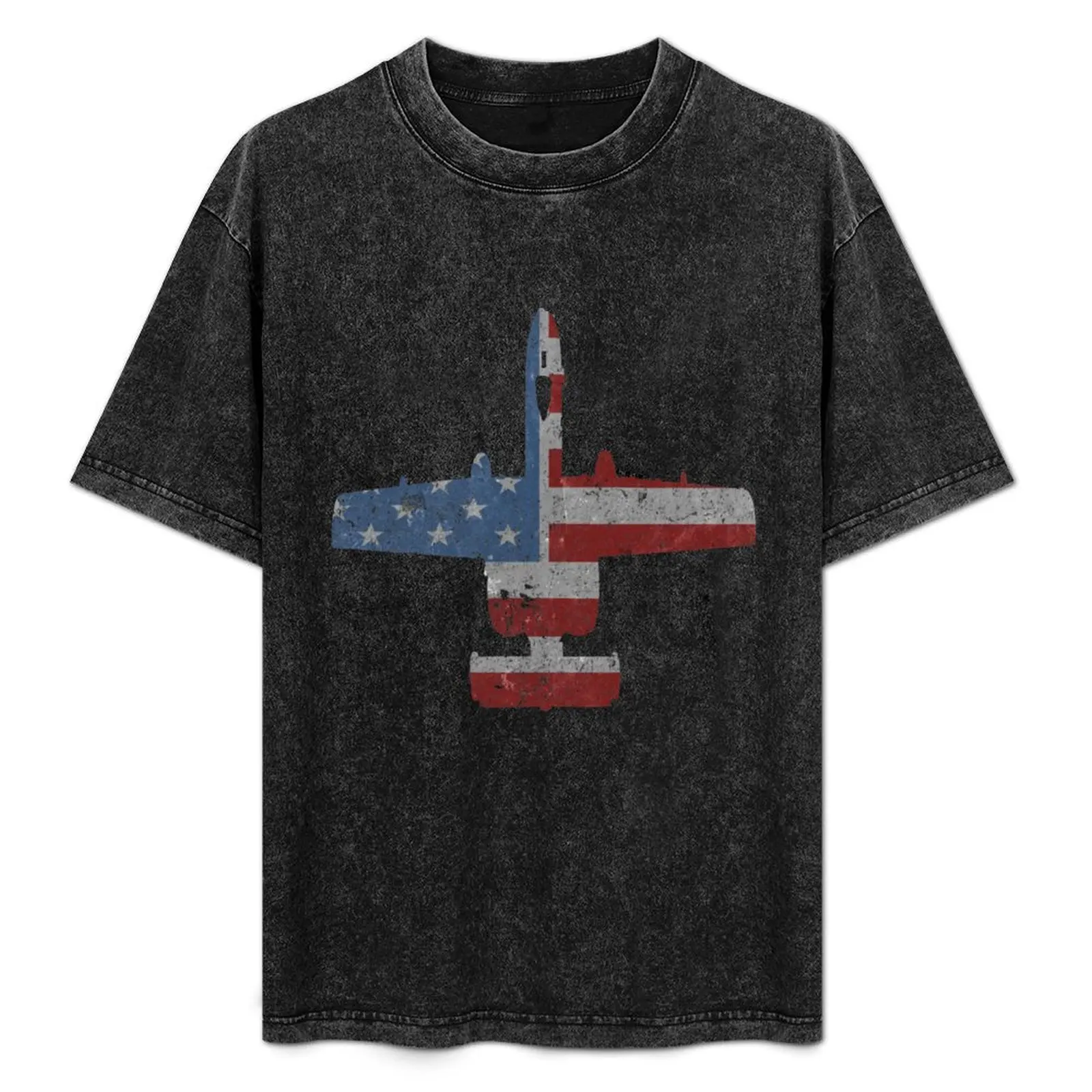 A-10 Warthog Airplane American Flag Design T-Shirt plus sizes boys whites mens t shirts top quality