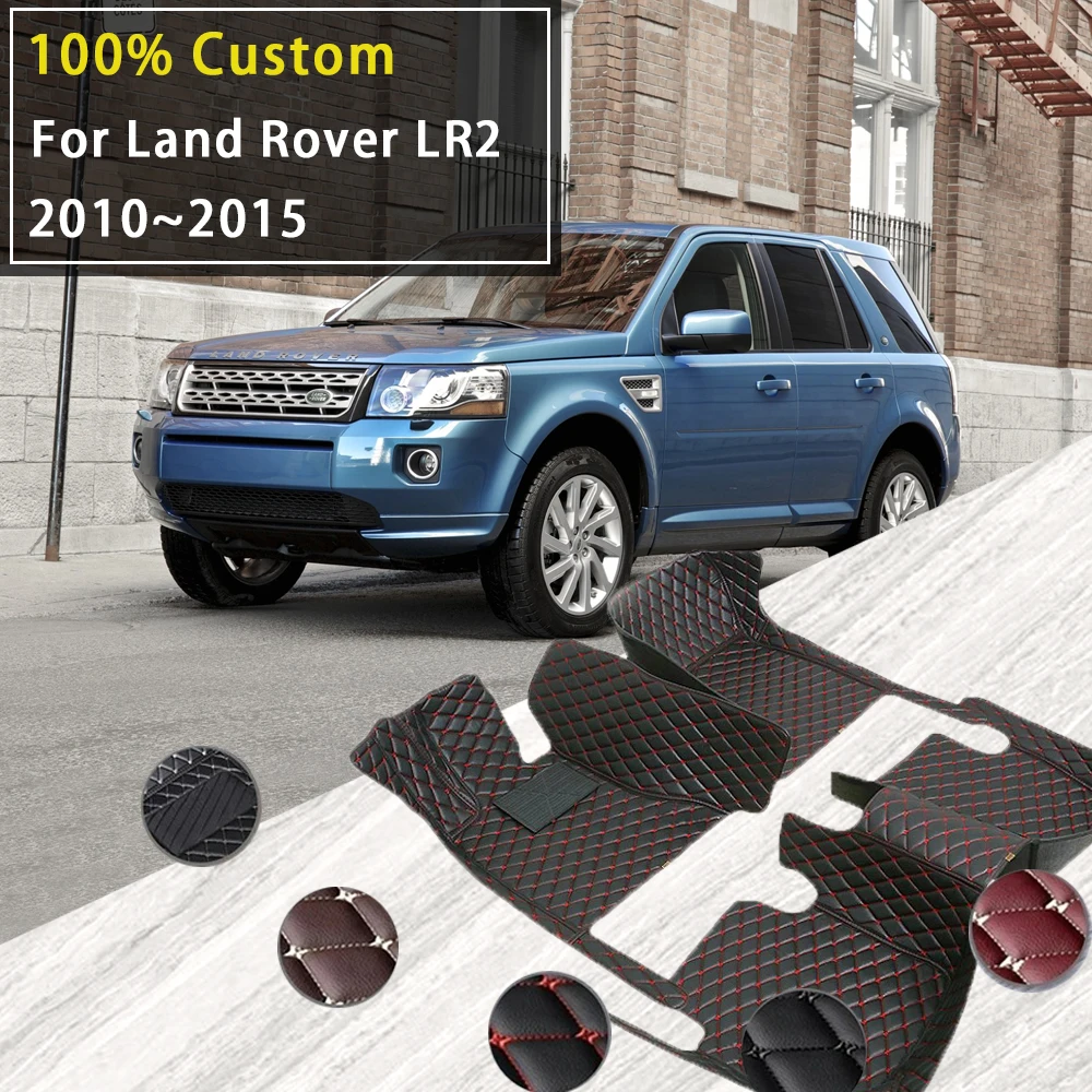 Car Floor Mats For Land Rover LR2 Freelander 2 L359 2010-2015 Custom Auto Foot Pads Automobile Carpet Cover Interior Accessories