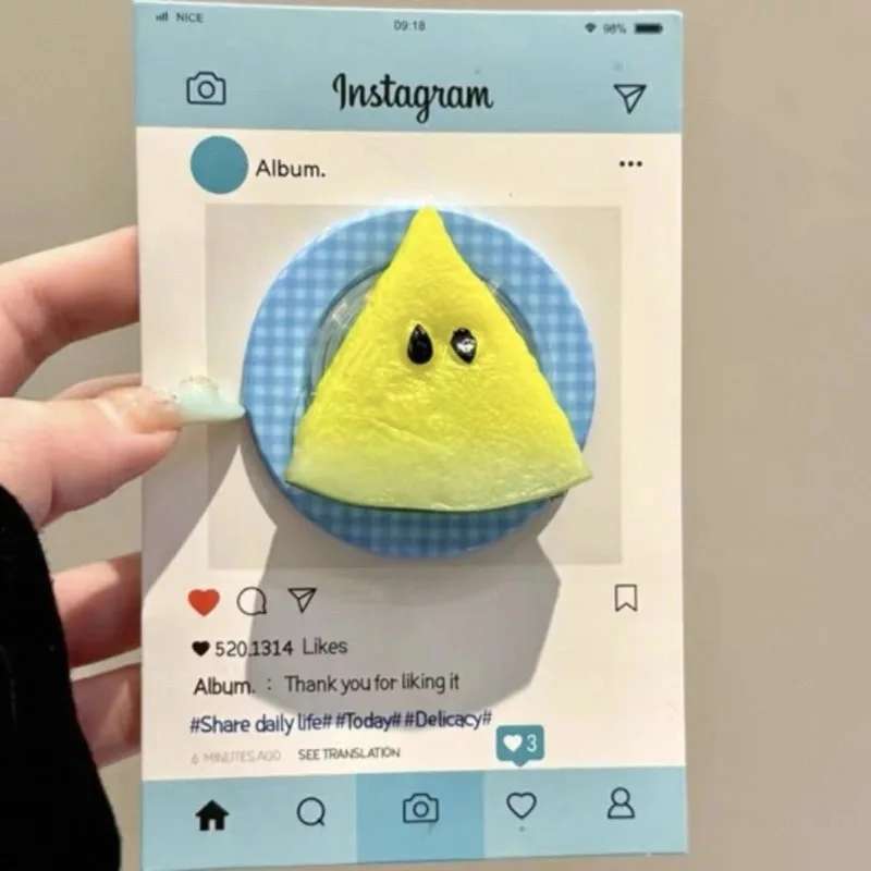 

Милый 3D фруктовый магнитный держатель Grip Tok Griptok, держатель для телефона, подставка для телефона, поддержка iPhone 16, Pad Magsafe Smart Tok