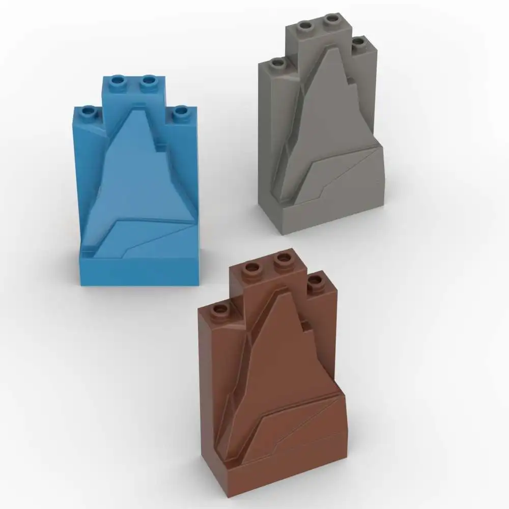 MOC 1PCS 47847 2x4x6 Mountain Rockery Board Brick Rock Stacking Replaceable Panel Building Block Toy Adults Boys Holiday Gifts