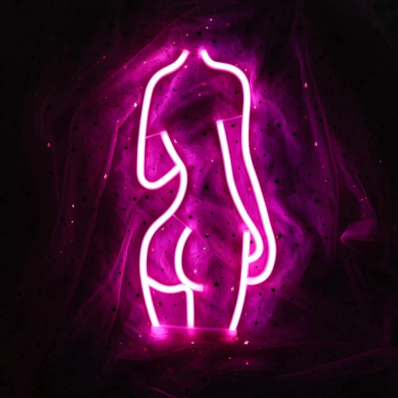 Faça-sinal de néon, senhora volta led luzes de néon sinais para decoração de parede bateria e sinal de néon alimentado por usb para o quarto bar homem caverna
