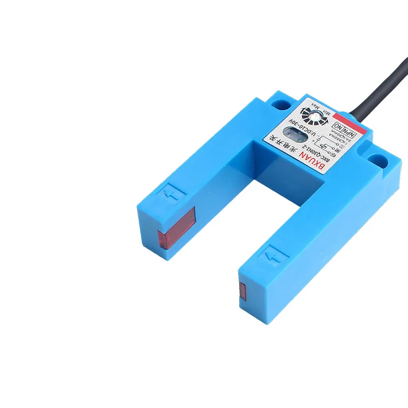 BXUAN E3S infrared Detection Distance 30mm-50mm Photoelectric Switch NPN PNP NO+NC Square Through beam Optical Sensor