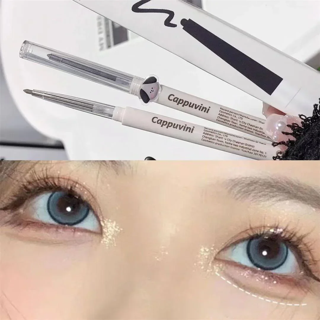 Matte Lying silkworm Eyeliner Gel Pen Waterproof Not Blooming Quick Drying Eye Liner Pencil Tea Brown Eye Shadow Pen Makeup