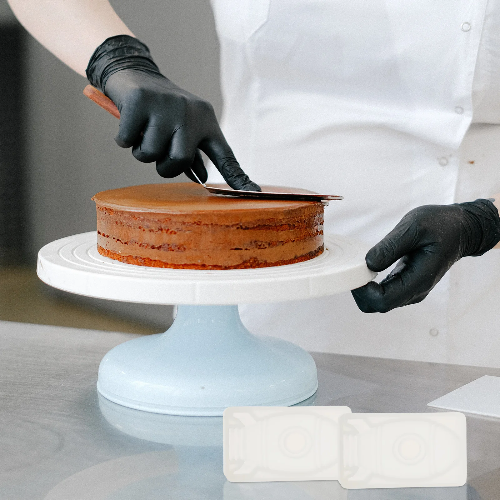 

2pcs Rocket-Design Silicone Baking Molds Household Cake Cookie Diy Mold Non-Stick Heat Resistant Unique Shape Creative