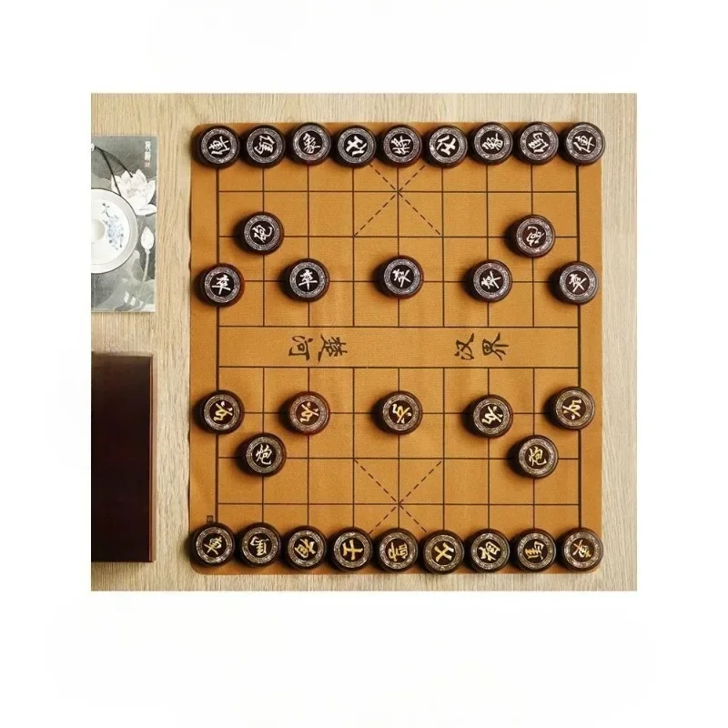 

Chinese chess high-grade mahogany inlaid with snail