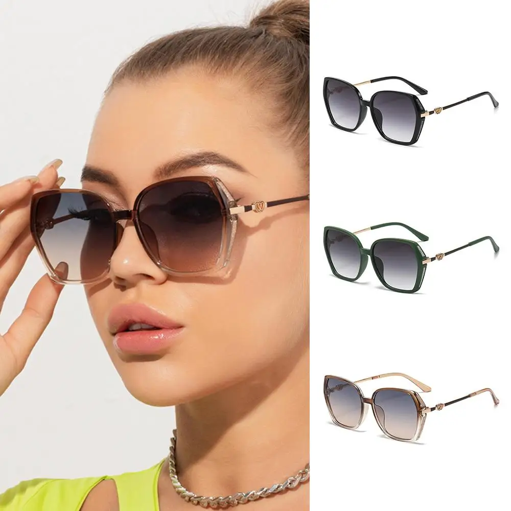 Luxury UV Protection Women's Rhinestone Shades Oversized Street Shooting Large Frame Sunglasses Retro Sun Glasses