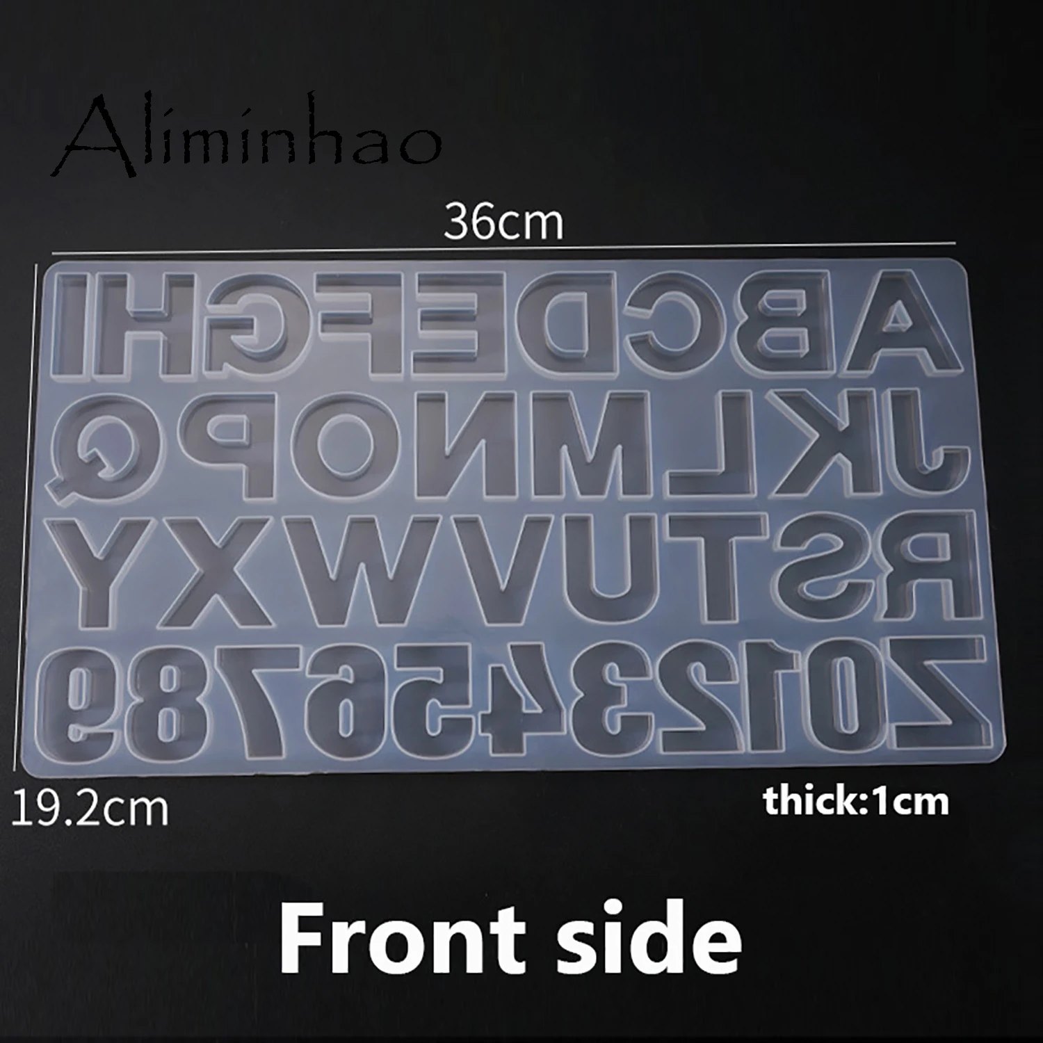 M0001 stampo per lettere alfabeto e numero stampi in Silicone stampo iniziale grande stampo in resina trasparente forniture artigianali in resina