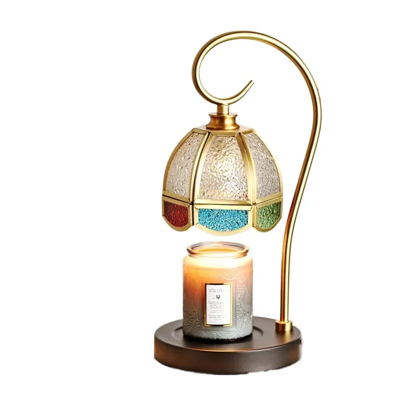 

Aromatherapy lamp dimming table lamp atmosphere American bedside lamp household retro wax melting