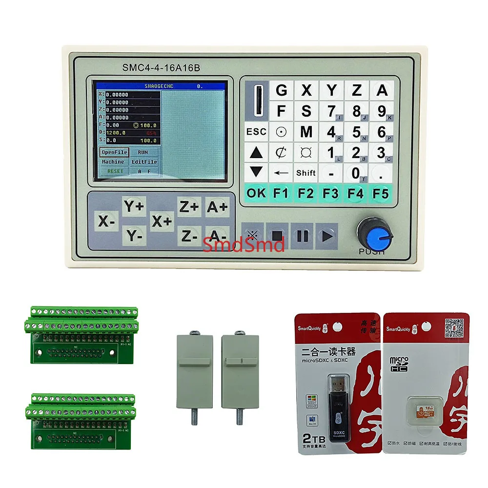 controller SMC4-4-16A16B offline controller 50KHZ CNC 4 Achsen Breakout Board Carving Gravur Maschine Control System Karte