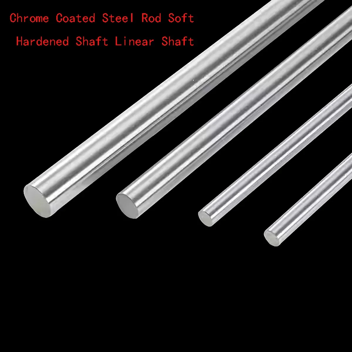 1Pcs Chrome Coated Steel Rod Soft/Hardened Shaft Linear Shaft 3 4 5 6 8 10 12 13 14 15 16 17 18 20mm 3d Printer Parts Long 500mm