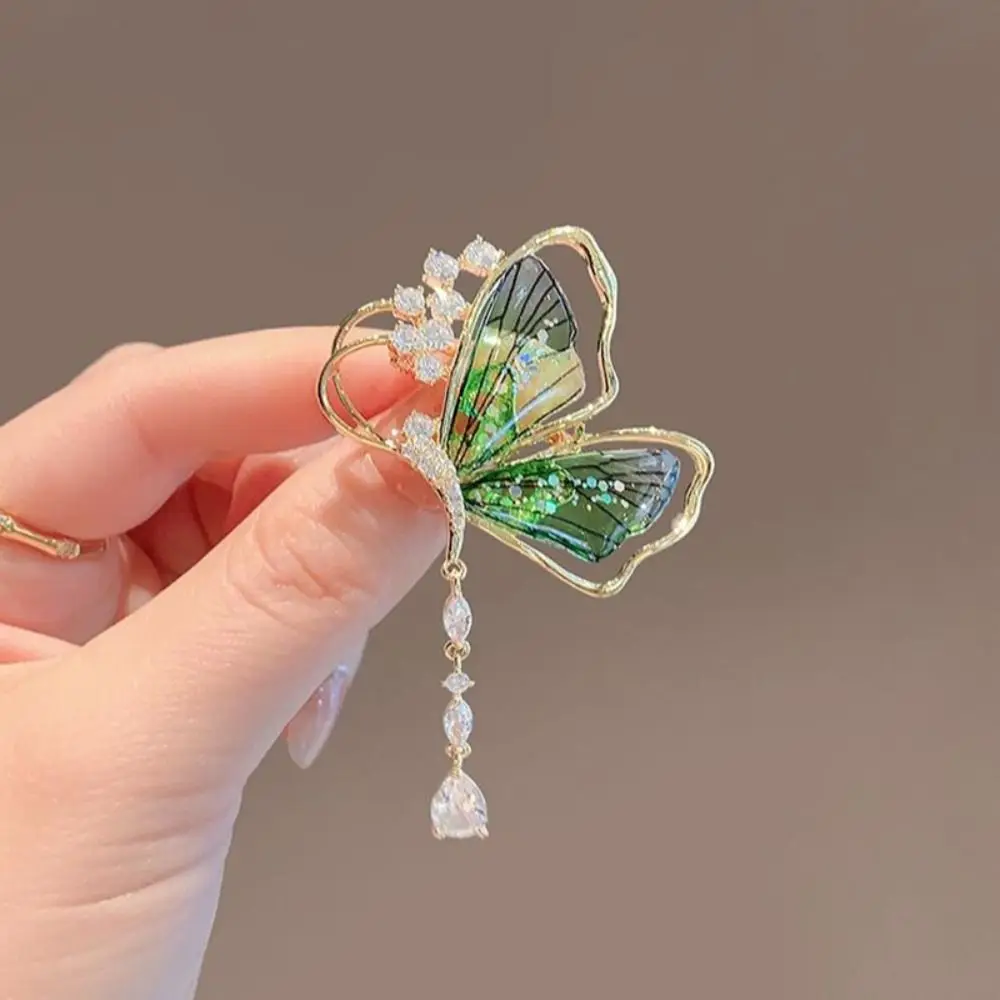 Mode Libelle/Schmetterling Geformt Broschen Strass Legierung Abzeichen Pin Imitation Perle Anzug Kragen Pins Kleidung Zubehör