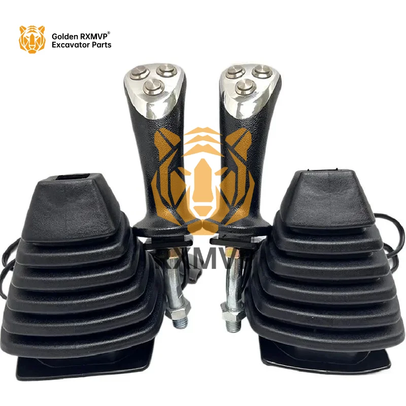 

For Modification wood grabber wood grabber three button hydraulic electric control lever handle rubber excavator access