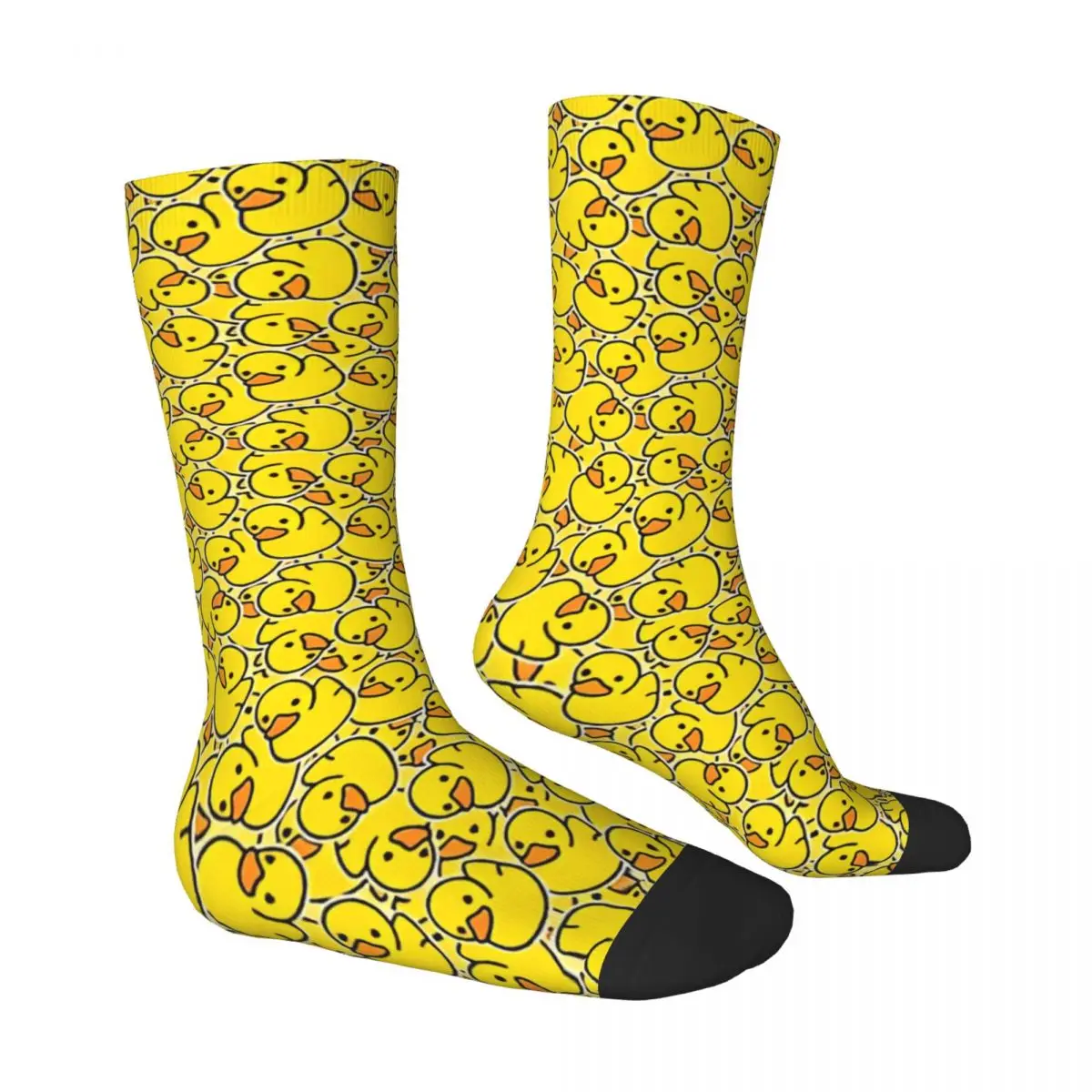 Yellow Classic Rubber Duck Stockings Men Socks Warm Soft Elegant Socks Autumn Outdoor Sports Anti Skid Socks Birthday Present