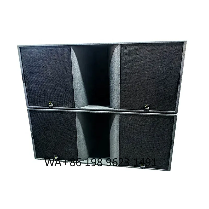 2400W Dual 18 Inch Line Array Speaker 4Ohm Wooden Passive Subwoofer with Neodymium Magnets for Concert Stage
