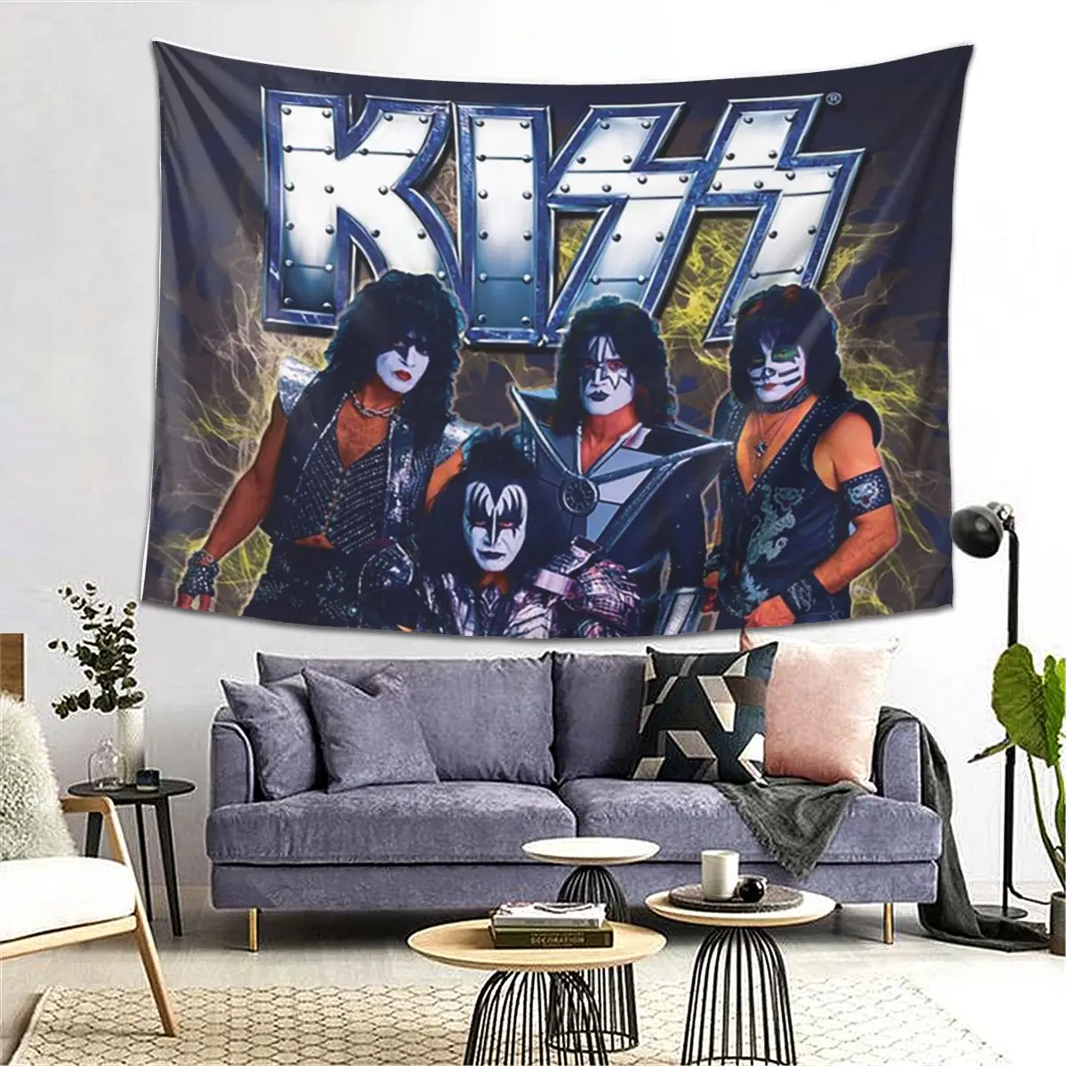 قبلة روك باند ريتور نسيج الجدار شنقا الجمالية ديكور المنزل المفروشات لغرفة النوم