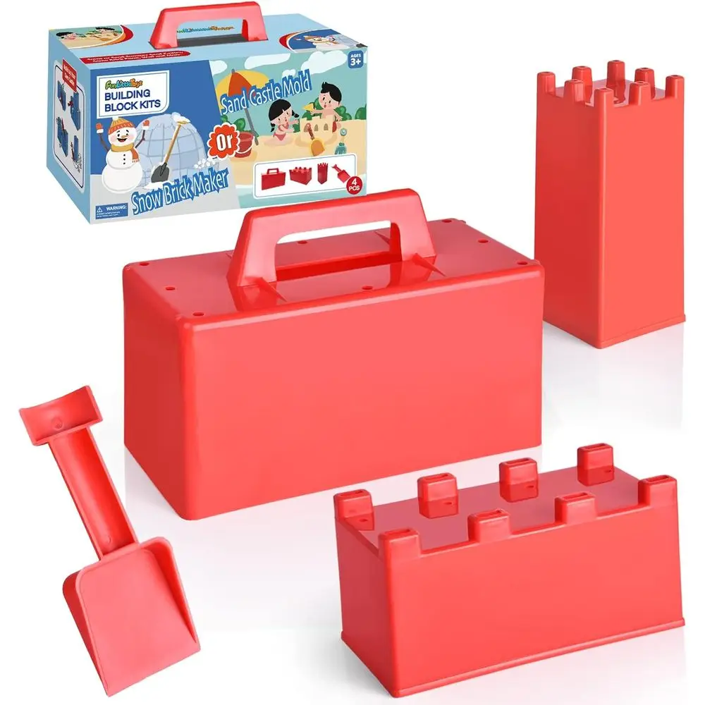 ort Building Block - Beach Sand Toys or Kids, Sand Castle Mold Kit, Winter Summer Outdoor un Toys or Boys Girls Toddler Adults B