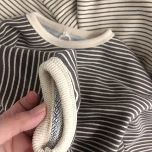 Children's sweatshirt for boys Girls Superior Clothes Spring Autumn Cotton Sleeve Long T-Shirt Children Casual Striped tops-en Clothes1-8t 10 Main sales children's clothing boy - №1