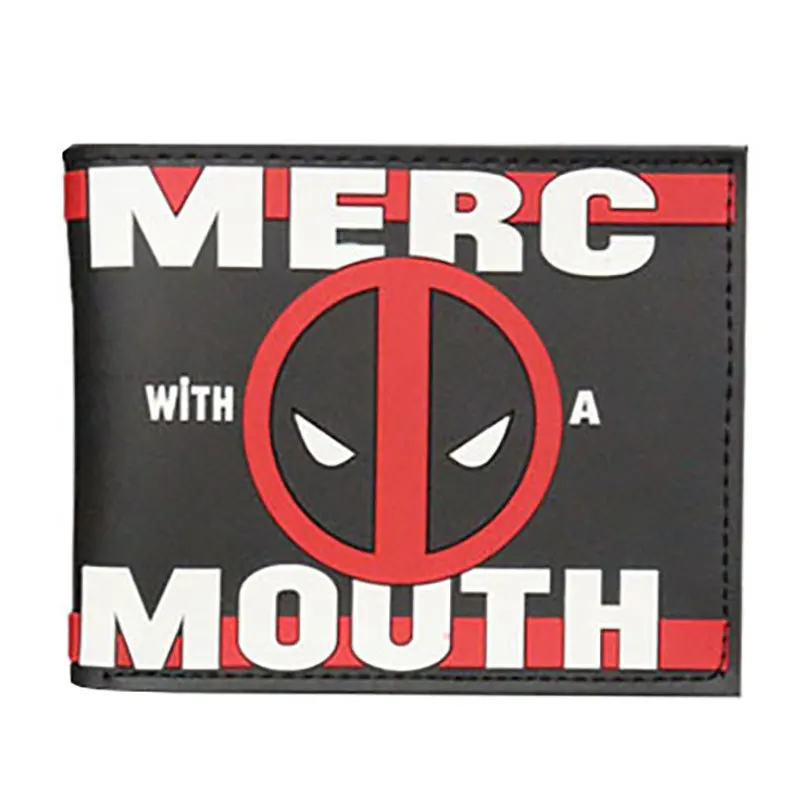 Marvel Avengers Super Hero Series Deadpool Anime Foldable Wallet Multi Bank ID Card Holder Card Clip Bag Cartoons Cosplay Gifts