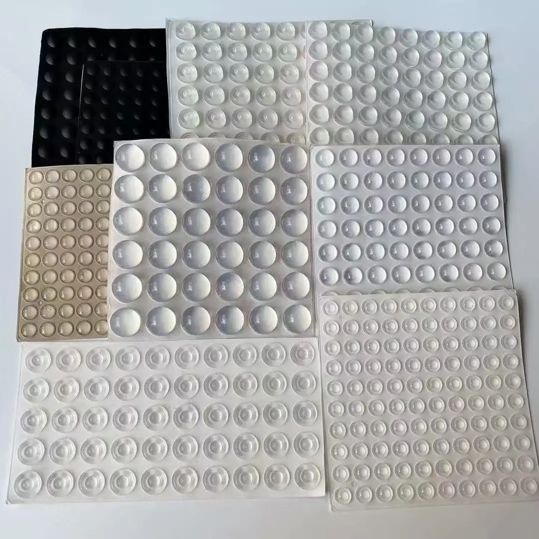 36-100Pcs Soft Silicone Rubber Anti Slip Bumpers Feet Pads Damper Buffer Transparent Silicone Furniture Pads Drawer Door Pad