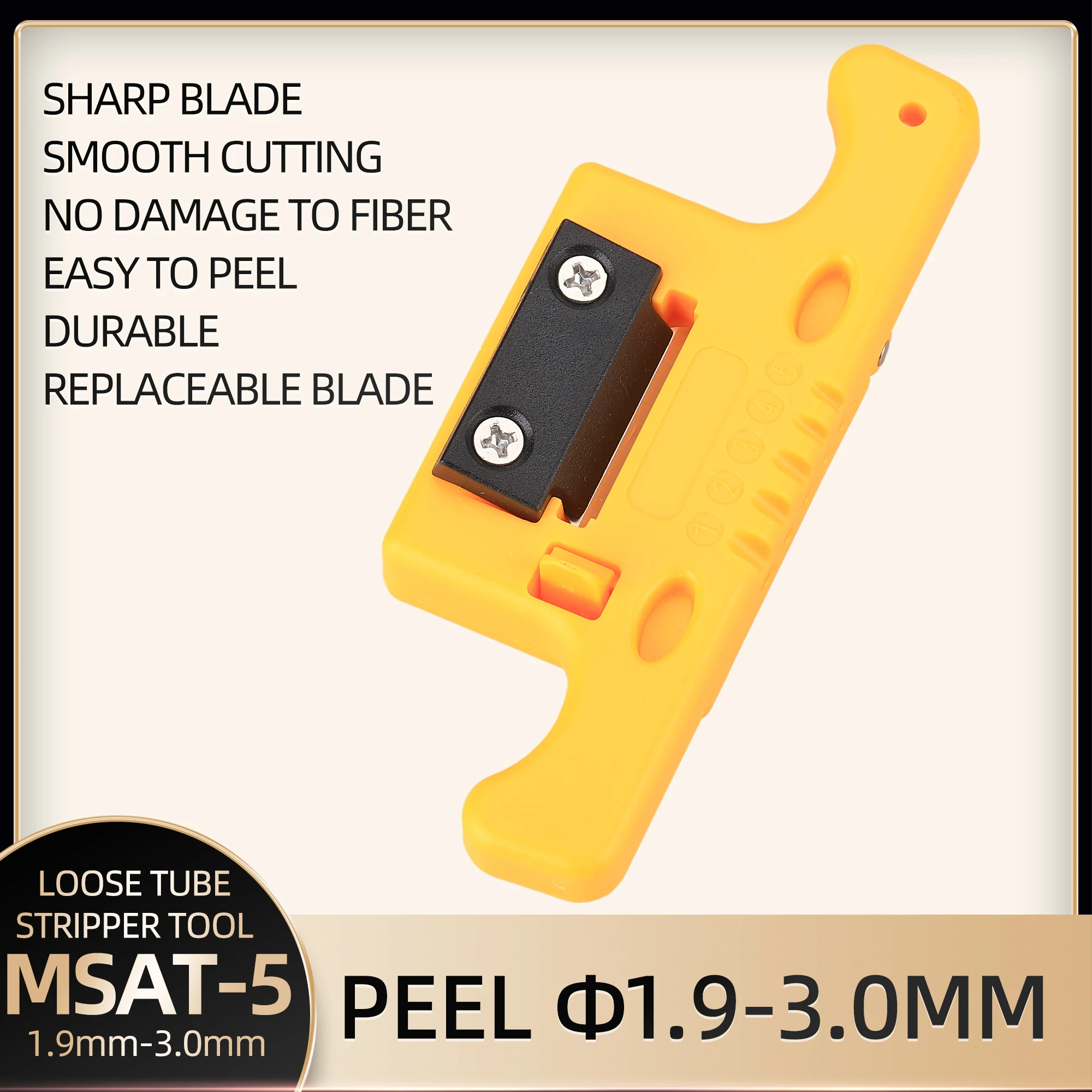

Fiber optic cable stripping pliers MT-5 longitudinal stripping machine cable with wire diameters ranging from 1.9mm to 3.0mm