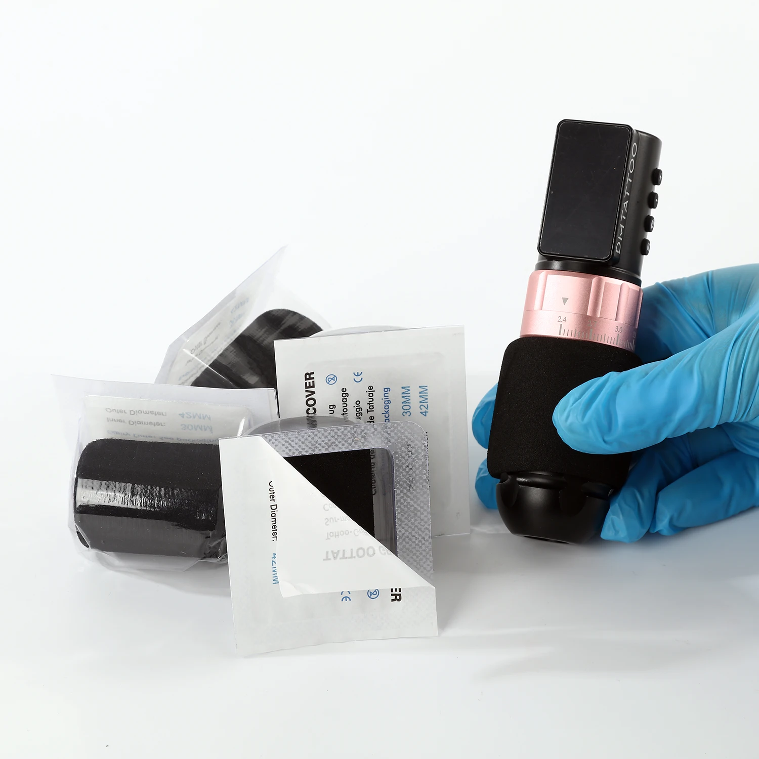 

16PC Tattoo Grip Cover Anti Slip Memory Foam Tattoo Machine Pen Cover Tool Suitable For 25-42mm Diameter Sponge Tattoo Accessory