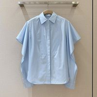 2025 New Women’s High - End Shirt - Unique Patchwork Design, Poplin Fabric, Lightweight & Breathable, Modern Collar for Stylish