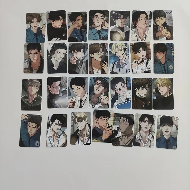 

28Pcs Korean Webtoon Photo Card Set Collectible 3 Inch Manga Character Lomo Cards﻿