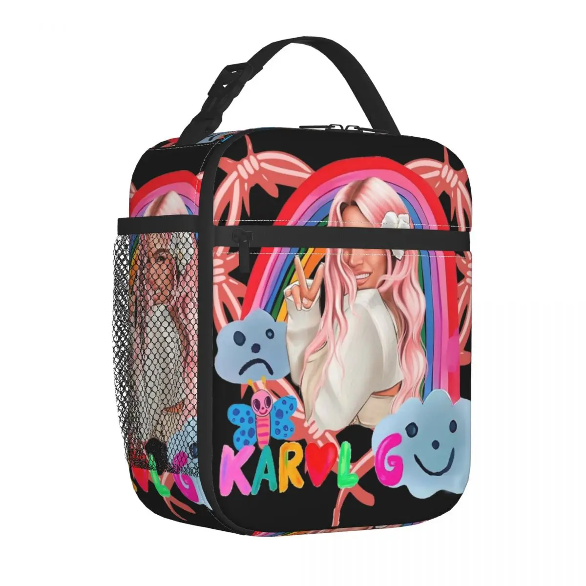 

Manana Sera Bonito Karol G Sirenita Bichota Heart Tattoo Insulated Lunch Bags Cooler Bag Meal Container Box Tote School Travel