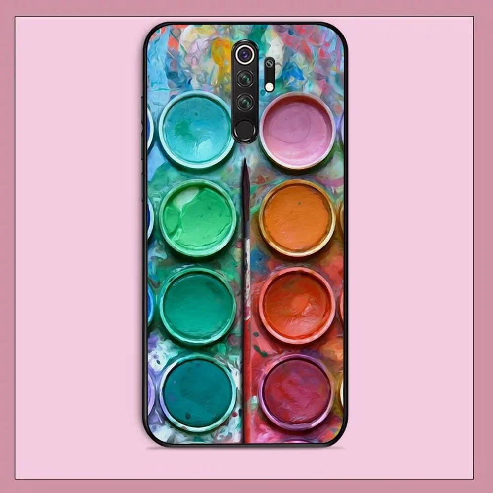 Colorful Watercolors Set Paint Palette Phone Case For Redmi Note 4 X 5 A 6 7 8 Pro T 9 Pro 9S 10 Pro 11 Pro 11S 11Epro PocoM3pro