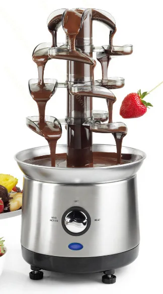 European plug, American plug, British plug, four-layer removable chocolate blender/chocolate fountain