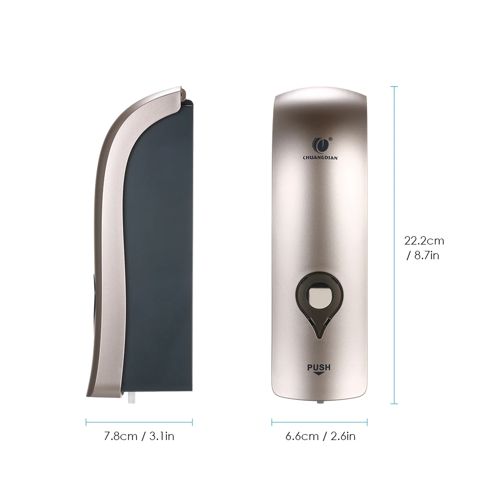 300ml Soap Dispenser Manual Wall-Mounted Kid Family Hotel Shower Gel Drop Ship Liquid Shampoo Dispenser Bathroom Accessories
