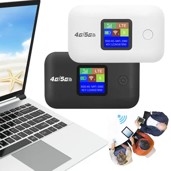 Mini Hotspot mobile Router portatile wireless da 150 Mbps Router WiFi tascabile mobile da 3000 mAh con slot per scheda SIM Router WiFi tascabile 4G