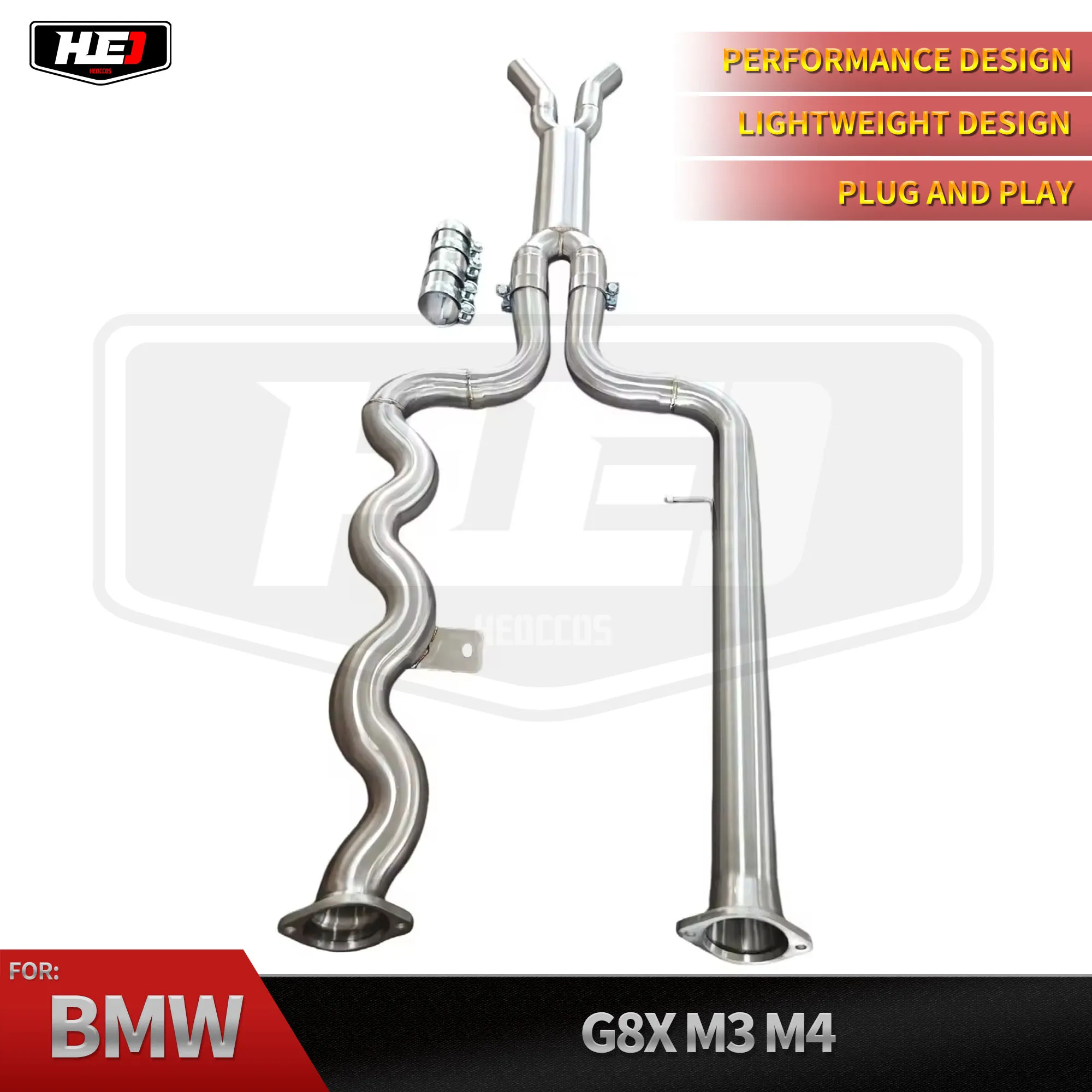 

HEO For BMW M2 M3 M4 S58 G80 G82 G87 Exhaust Pipes 3.0T Modified CSK Equal Length Insulation Middle Section SUS304 Equal Length