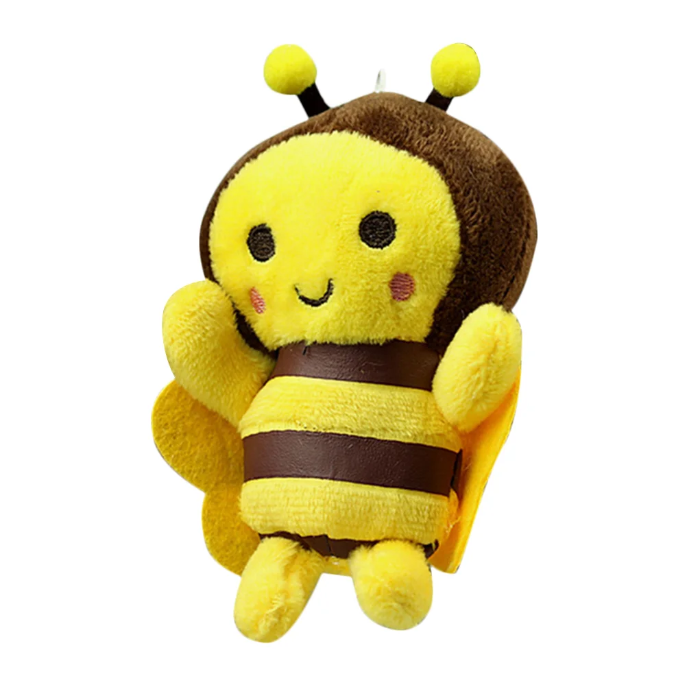 Backpack Charms Bee Ornaments Toy Stuffed Dolls for Keychains Letter Bees