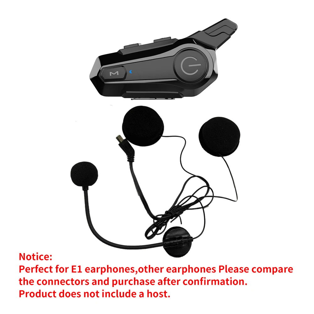 Motorcycle Helmet Bluetooth Headset Microphone Speaker Headset Accessories for Half-Helmet