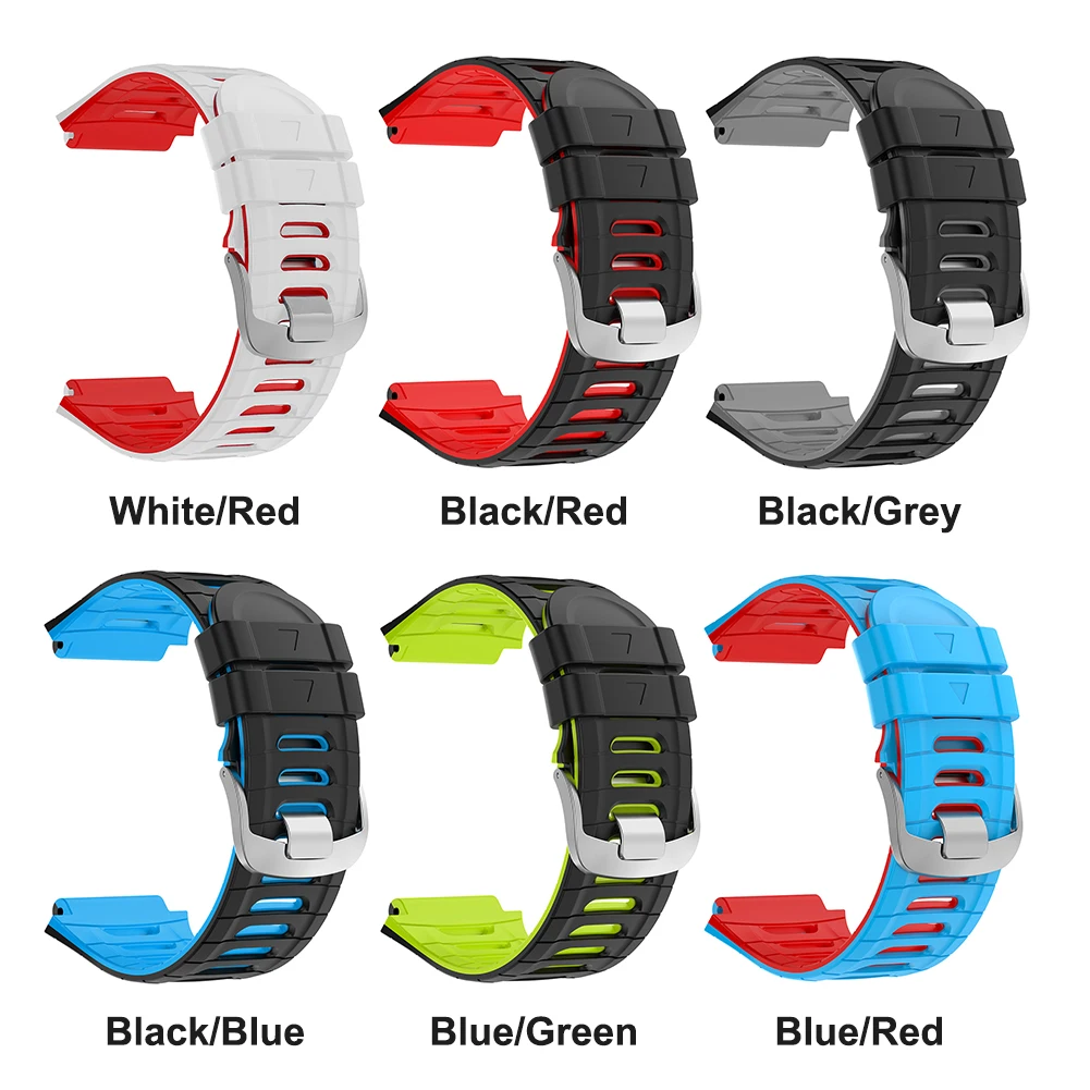 Cinturino per orologio sportivo regolabile con cinturino in silicone per Garmin Forerunner 920XT