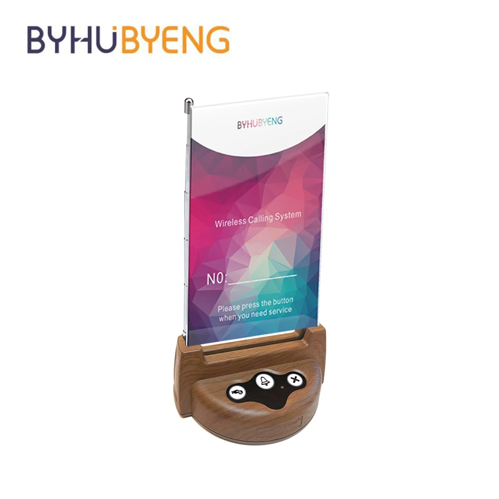 BYHUBYENG Restaurant Menu Wireless Calling Paging System Waiter 5 Pcs Call Buttons Management Pager Fast Food Equipment