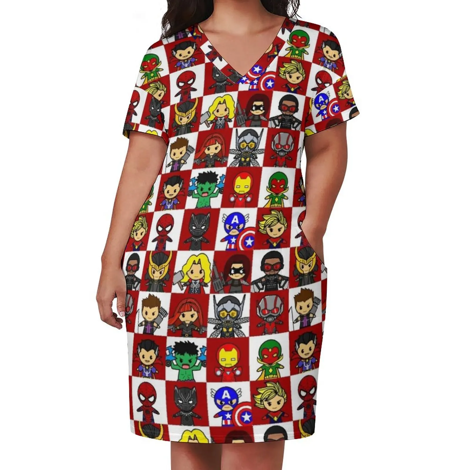 hero cube Loose Pocket Dress women's summer clothing 2025 birthday dress for women